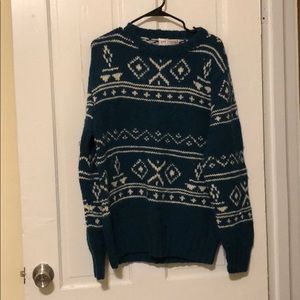 Vintage John Ashford Hand-knitted Sweater - L